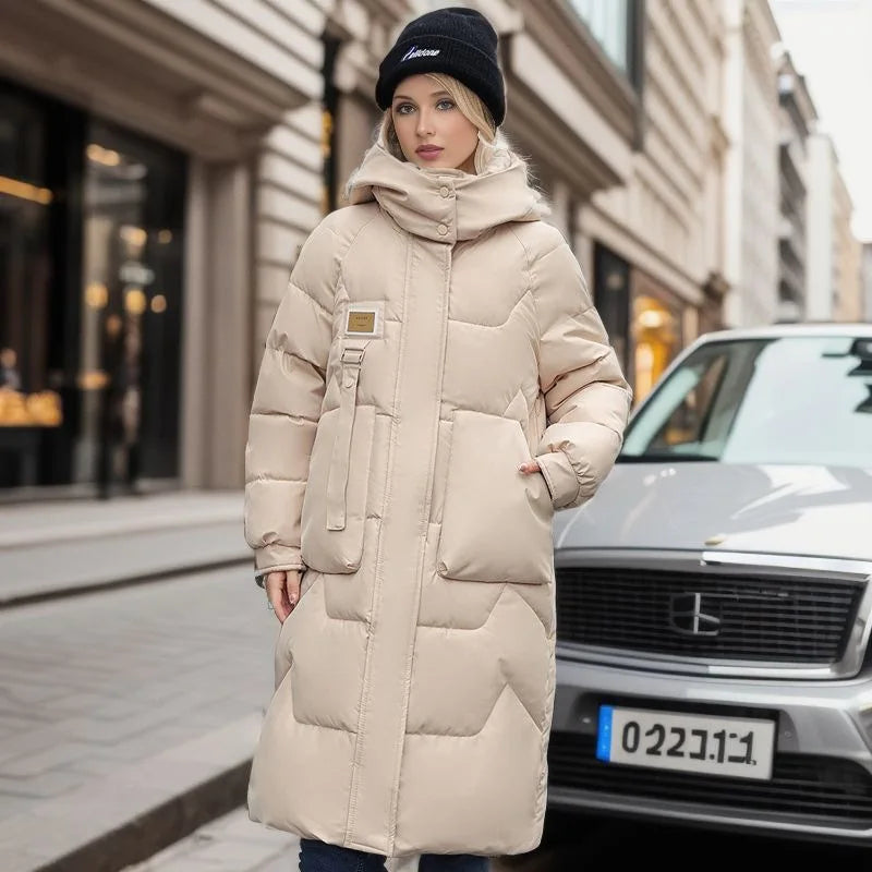 Lethara | Trendige und warme lange Winterjacke