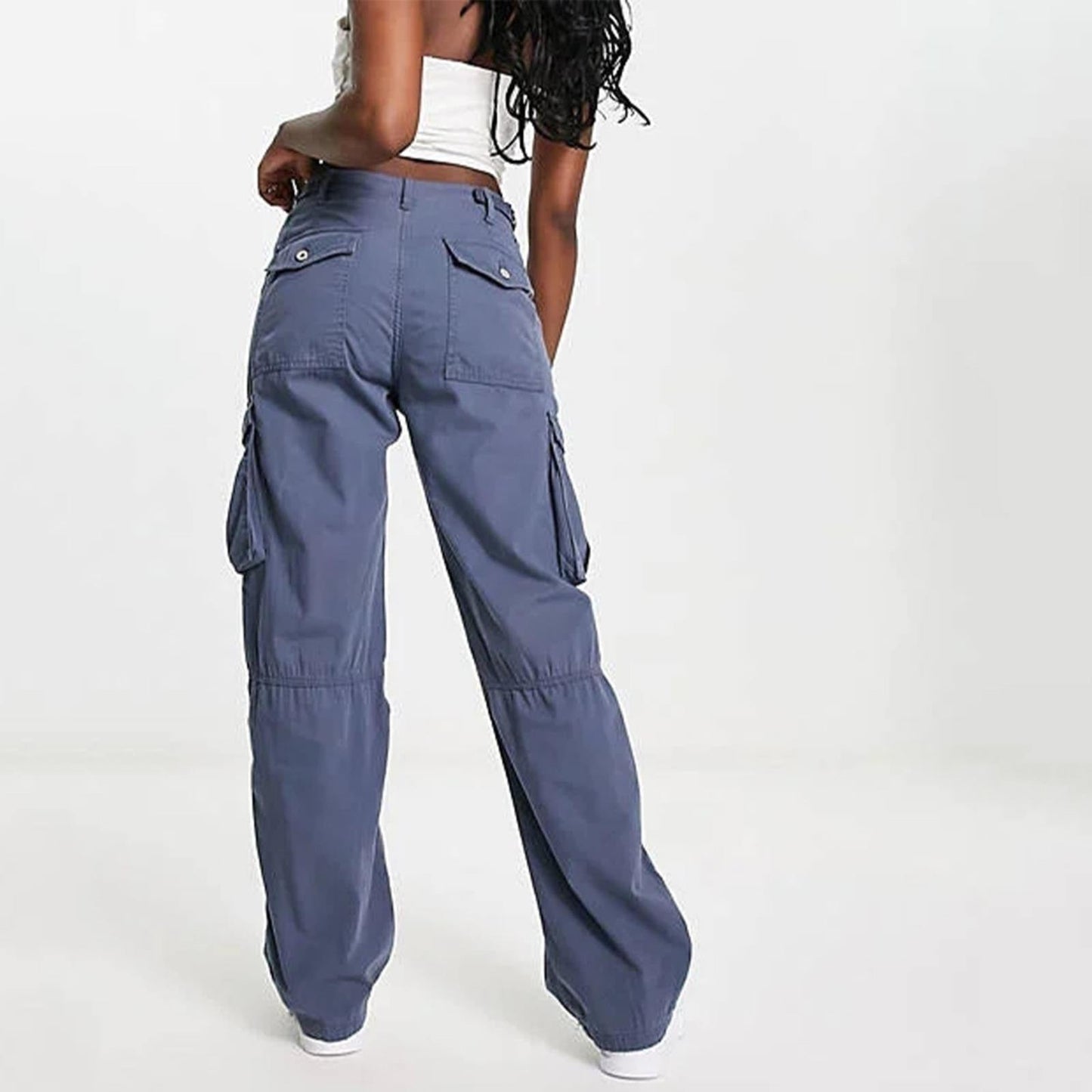 Janan | Damen Cargohose mit gerader Passform