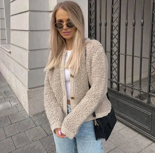 Hilera - Teddy Fashion Strickjacke