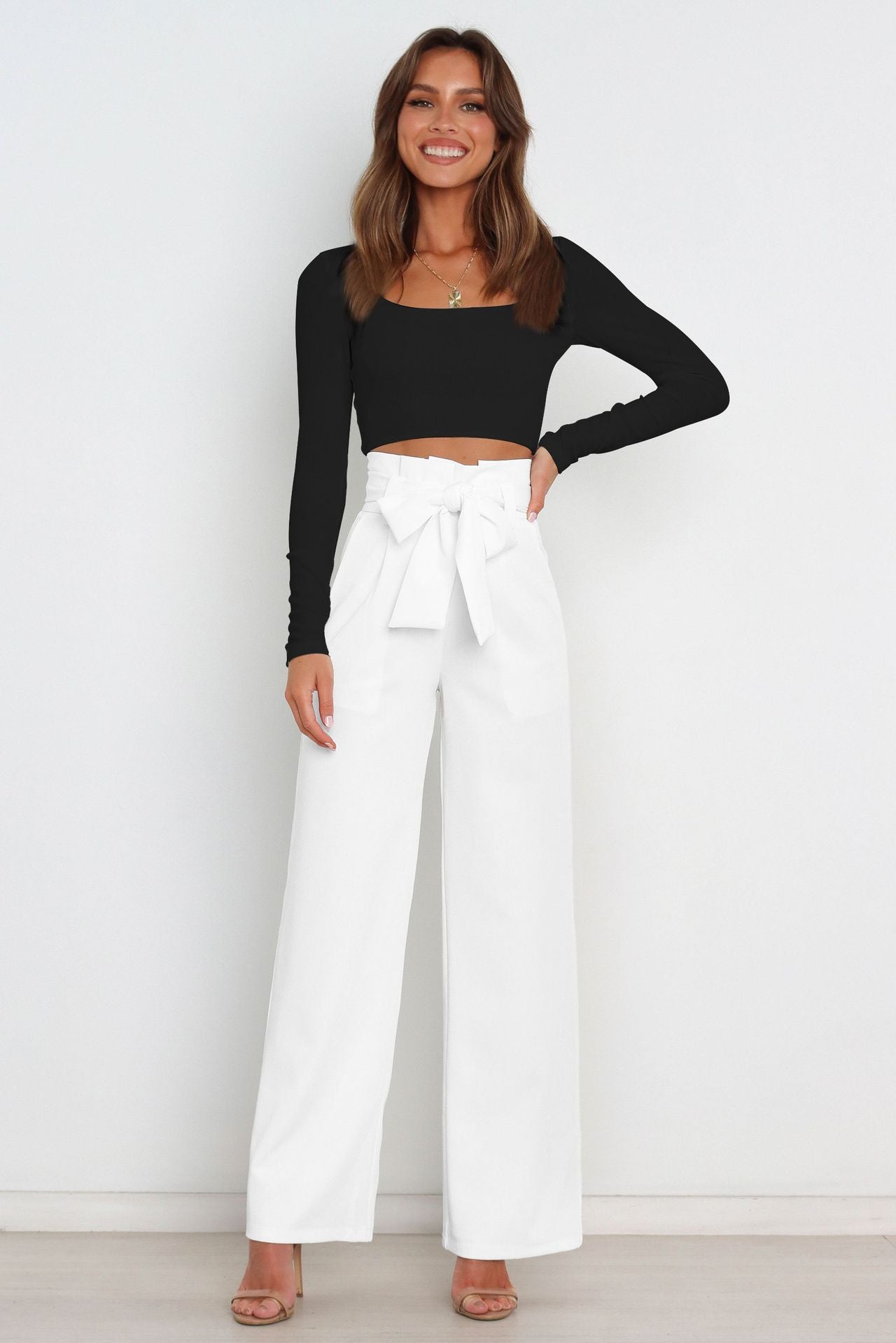 Jill | Damen Hohe Taille Hosen | Elegante