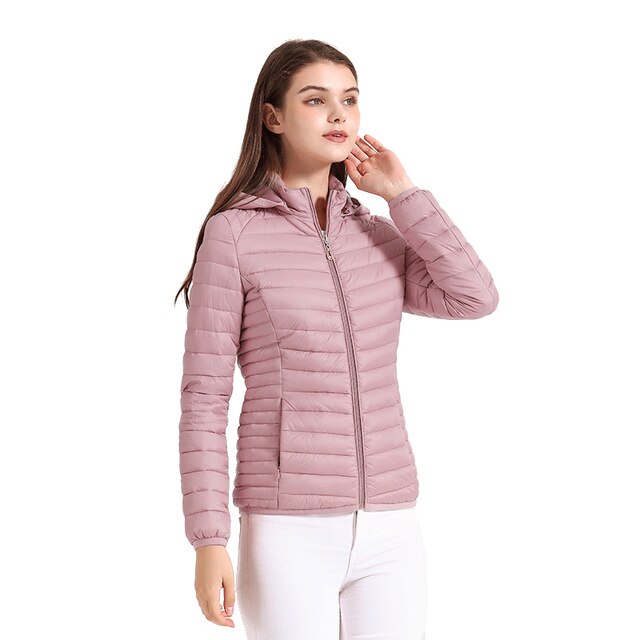 Puinna | Ultraleichte gepolsterte Pufferjacke mit abnehmbarer Kapuze