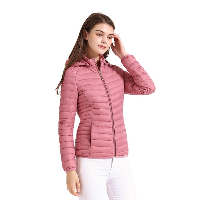 Puinna | Ultraleichte gepolsterte Pufferjacke mit abnehmbarer Kapuze