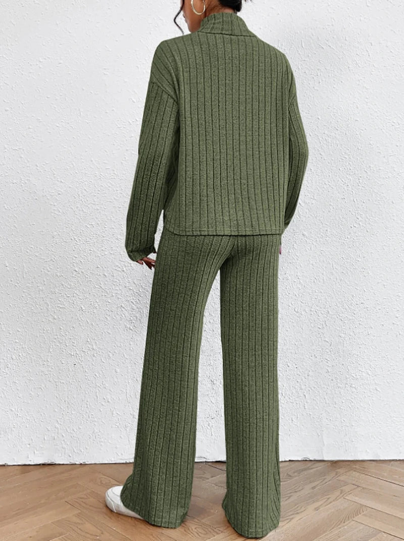 Helene - Strickhose - Rollkragenpullover