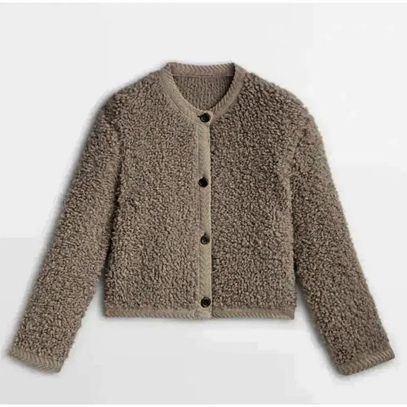 Stuttgart | Kuschelige Teddy-Strickjacke für Frauen