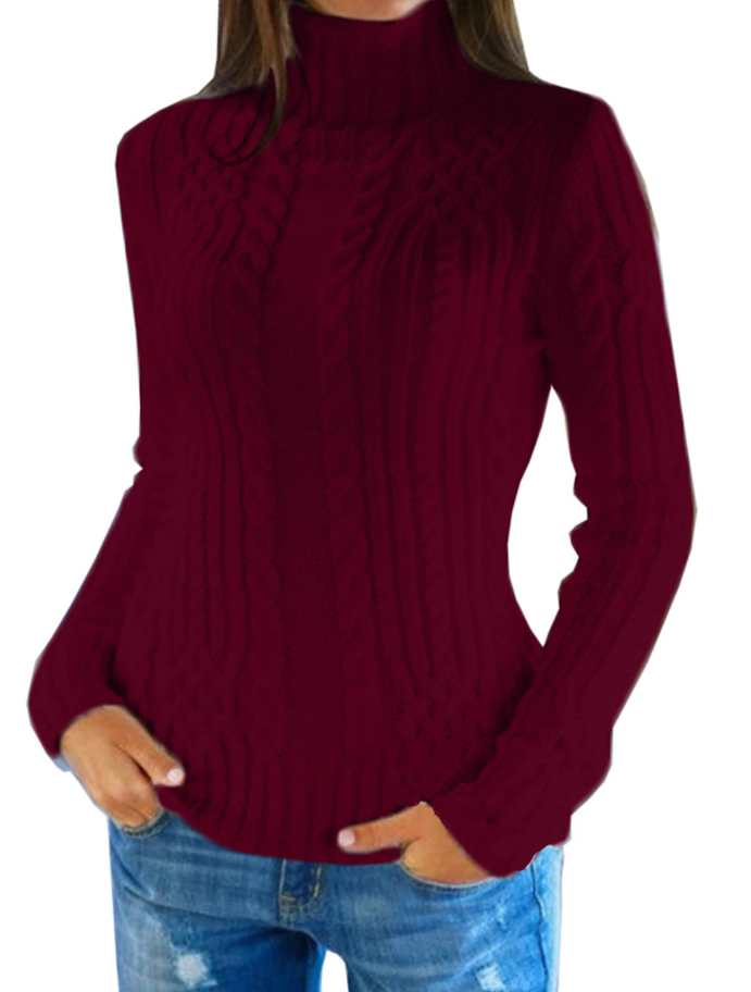 Zuzanna - Eleganter Damen-Rollkragenpullover