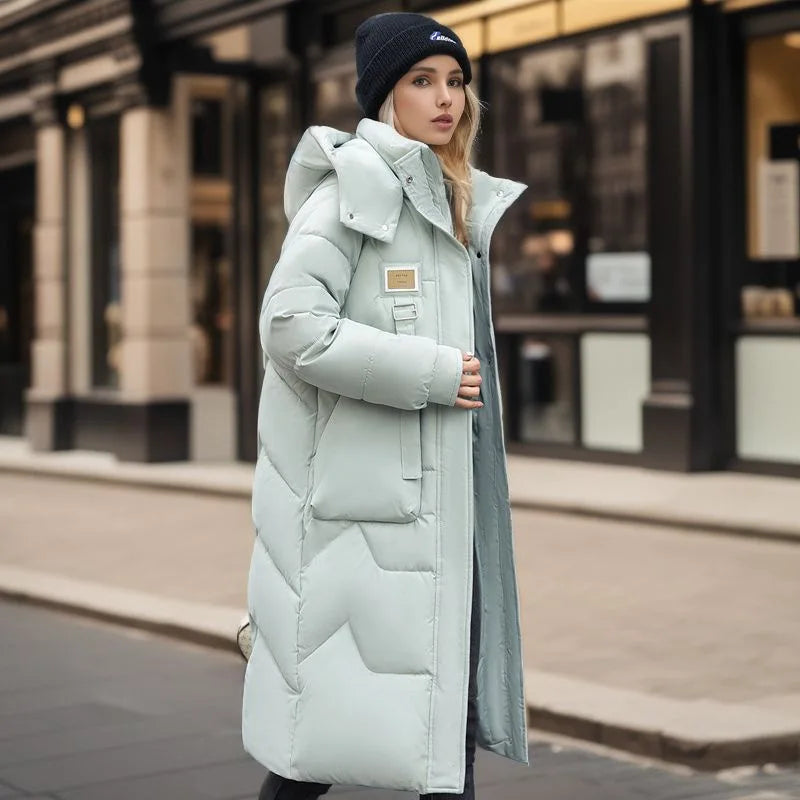 Eleonora | Trendige und warme lange Winterjacke