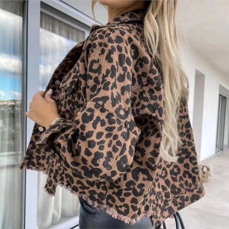 María | Bequeme schick Leopardenjacke