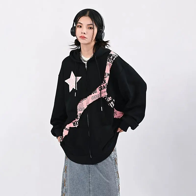 Oversized Hoodie mit Grafikdruck