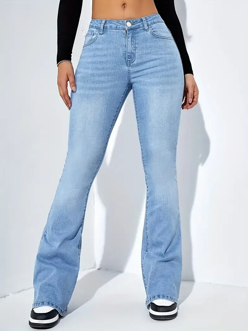 Arlys - Jeans mit Schlaghose - Dehnbar und mit hoher Taille