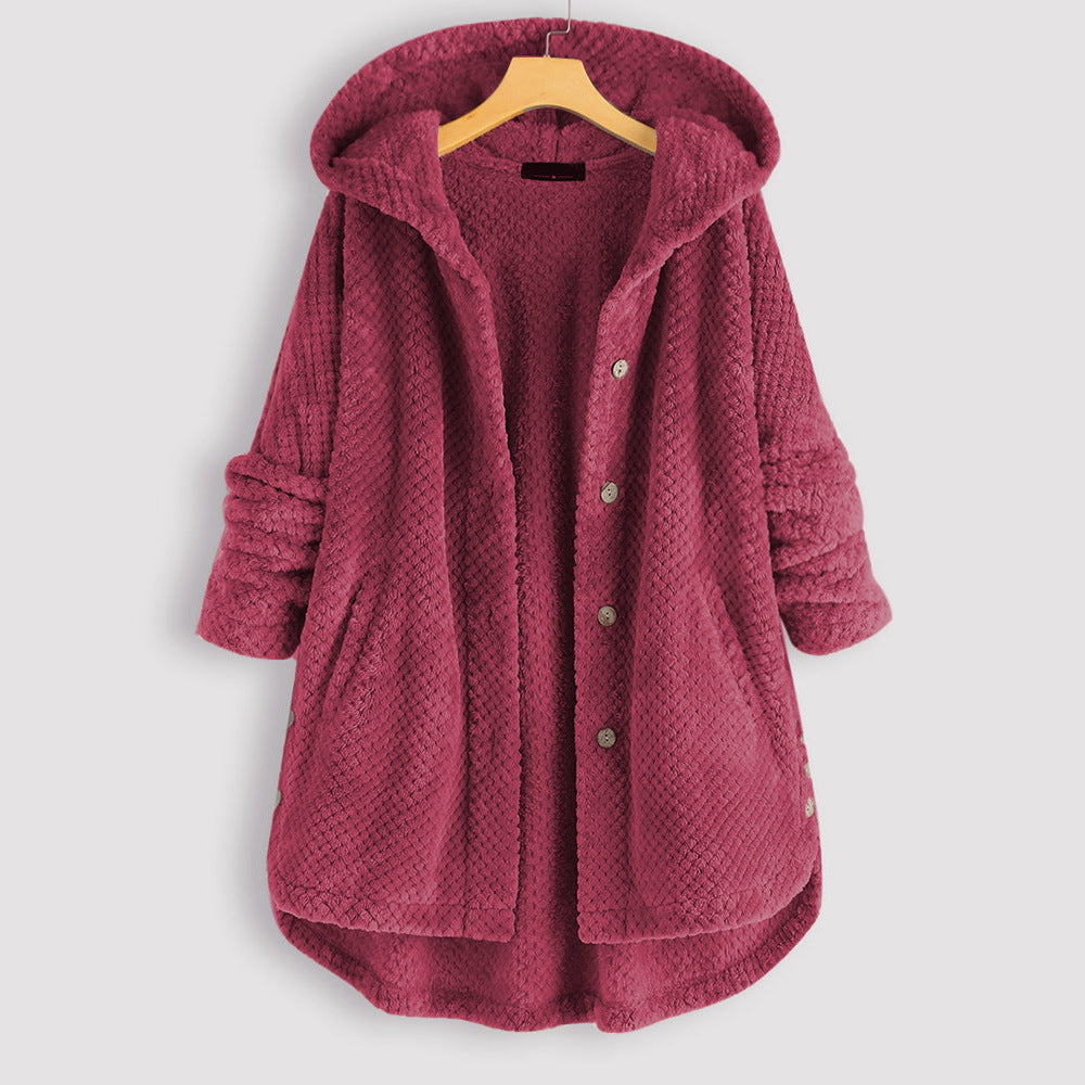 Veira | Winter Wendbare Fleece-Kapuzenjacke