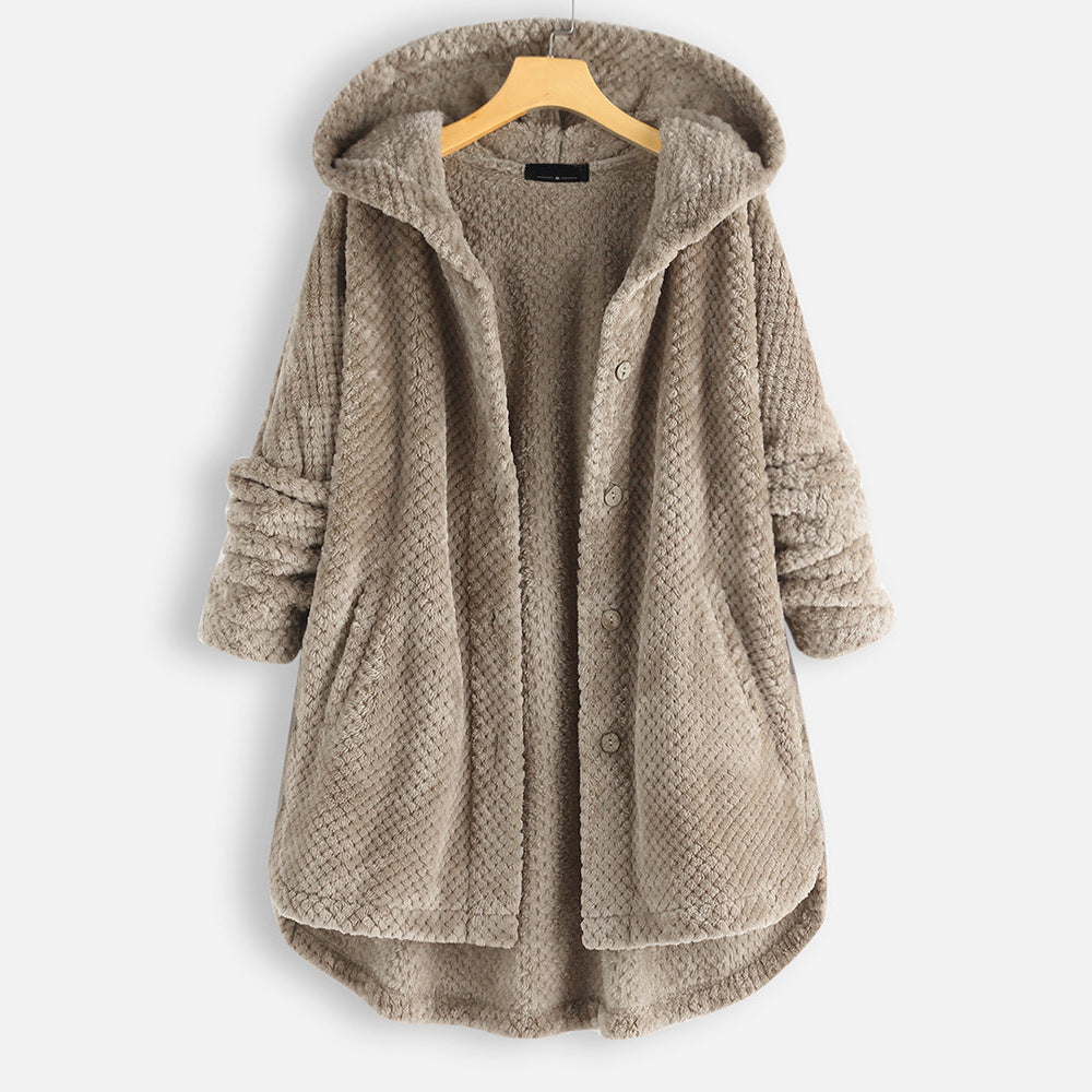 Veira | Winter Wendbare Fleece-Kapuzenjacke