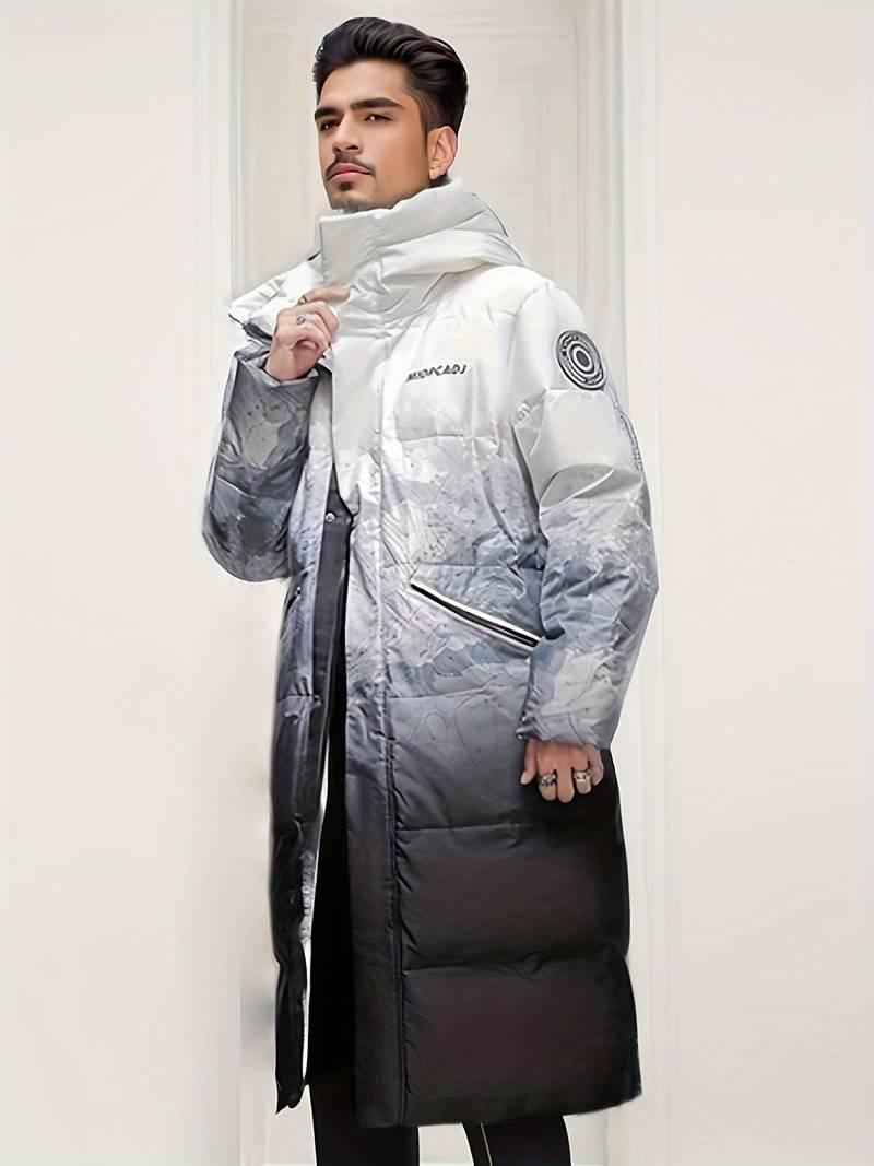 Adam – lange daunen-winterjacke für herren