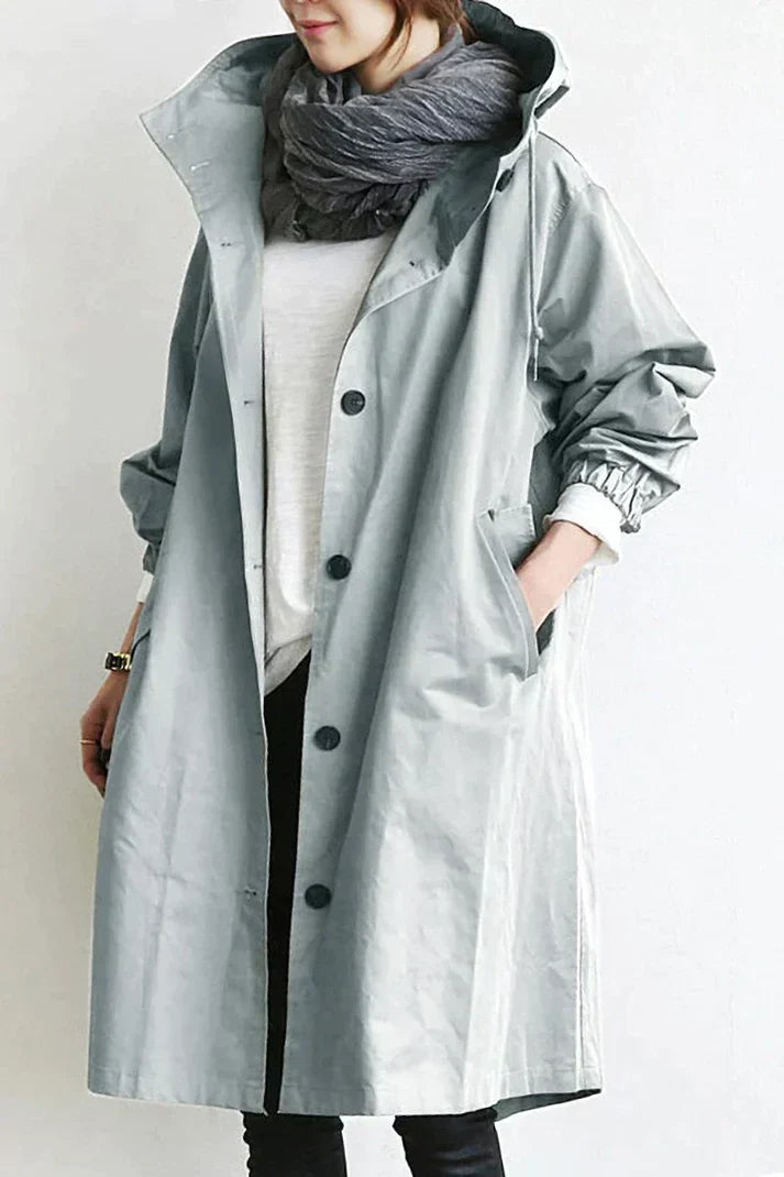 Trenchcoat mit Kapuze