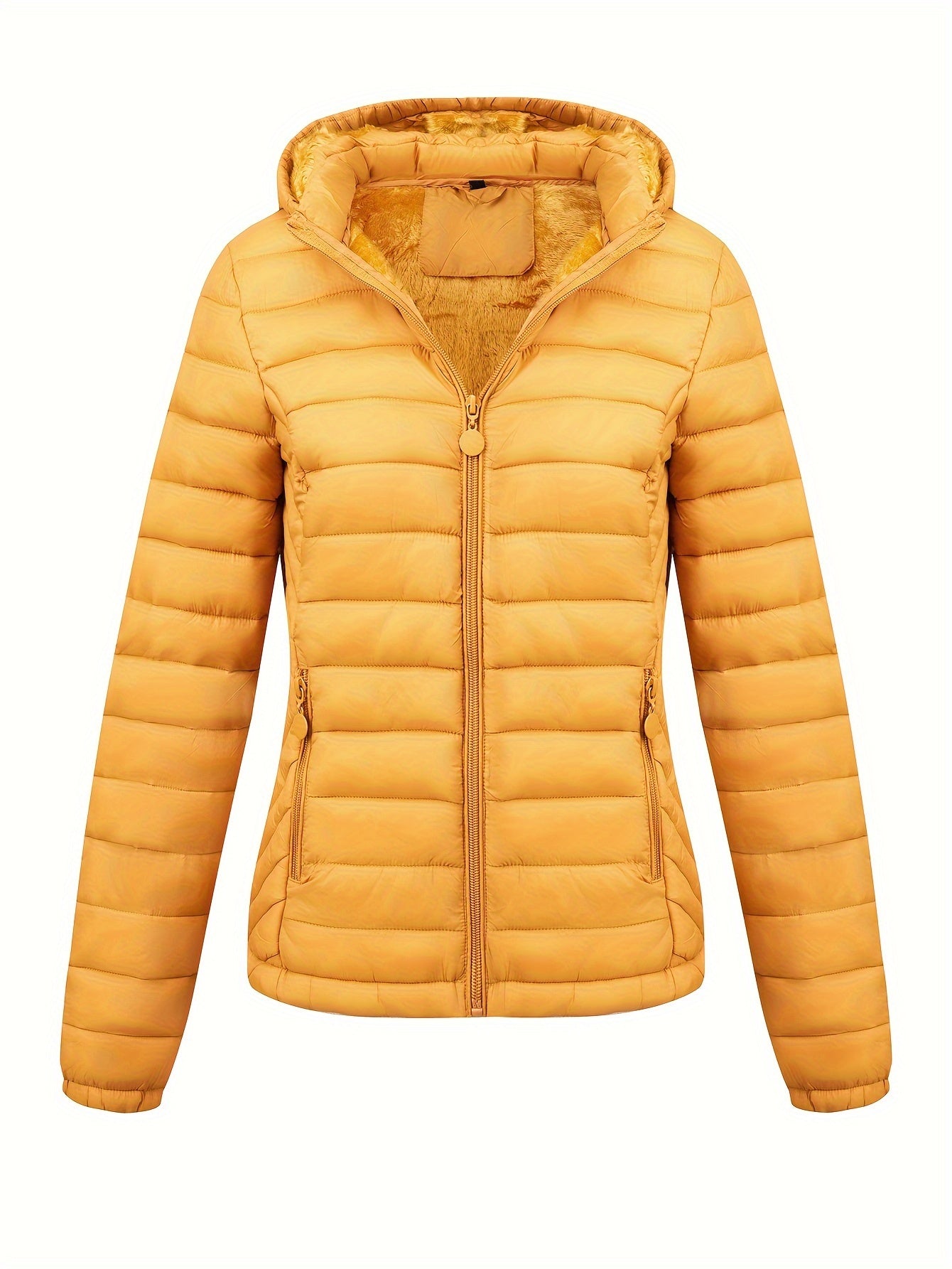 Wikran | Damen Zip-Up Hoodie Puffy Coat