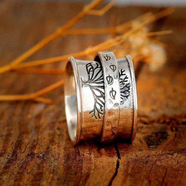 Baum des Lebens Spinner Meditation Ring