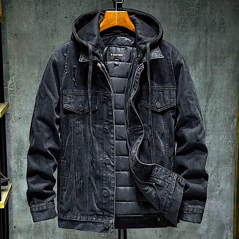 Cassius – jeans-winterjacke für herren