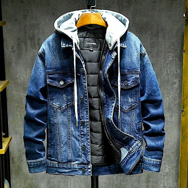 Cassius – jeans-winterjacke für herren