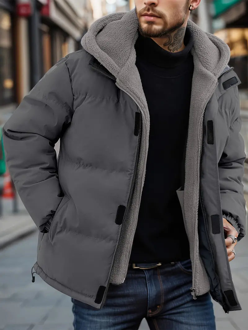 Sep – herren-kapuzenjacke – warme fleecejacke für winter- und outdoor-aktivitäten