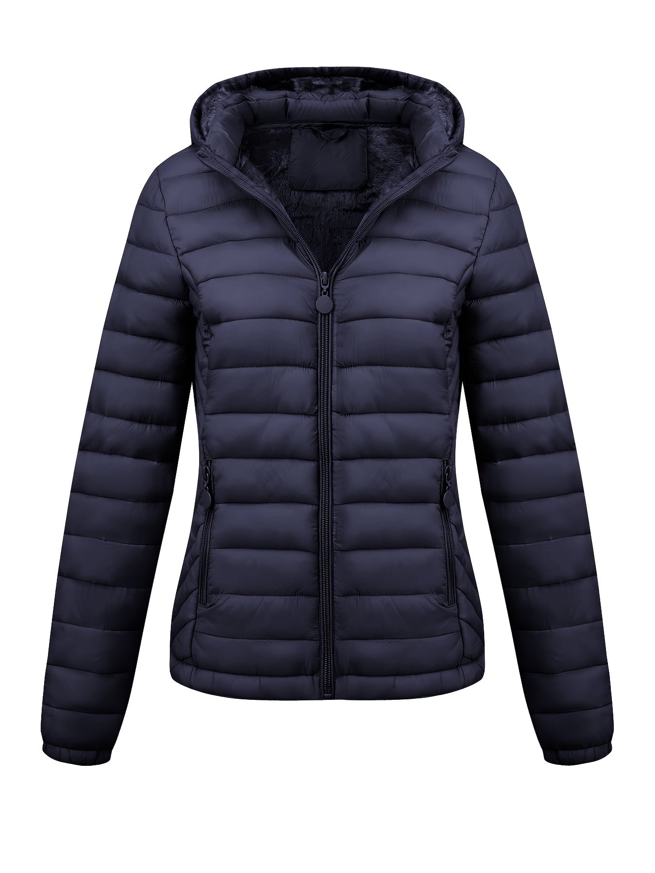 Wikran | Damen Zip-Up Hoodie Puffy Coat