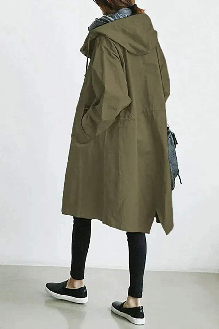 Trenchcoat mit Kapuze