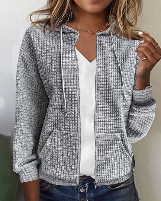 Casova - Strickjacke mit Blockmuster