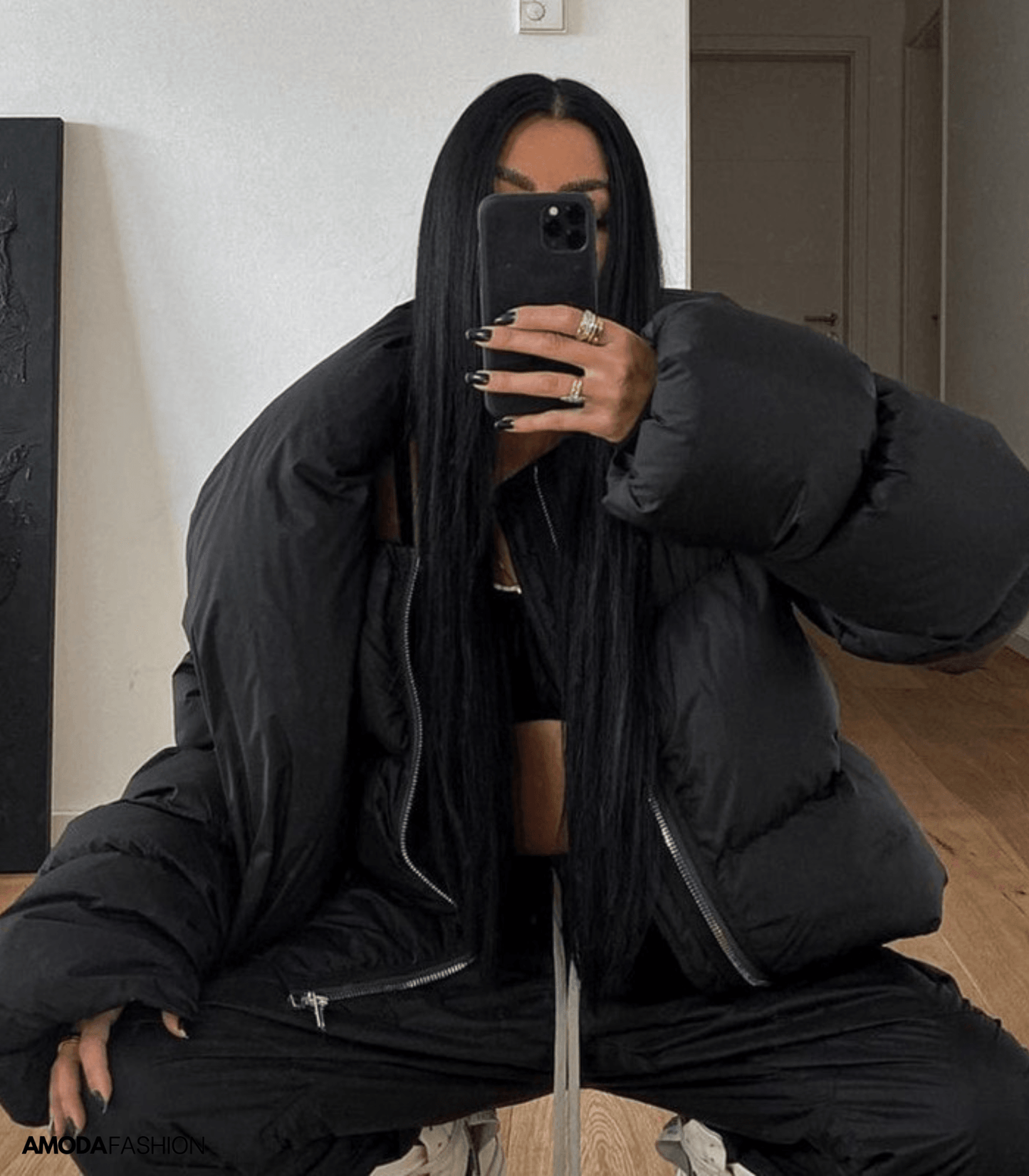 Kovlin | Oversized-Pufferjacke mit Rollkragen