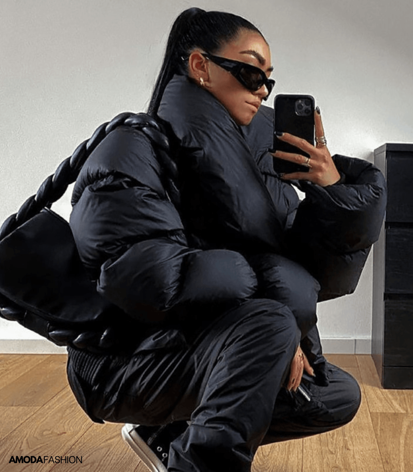 Kovlin | Oversized-Pufferjacke mit Rollkragen