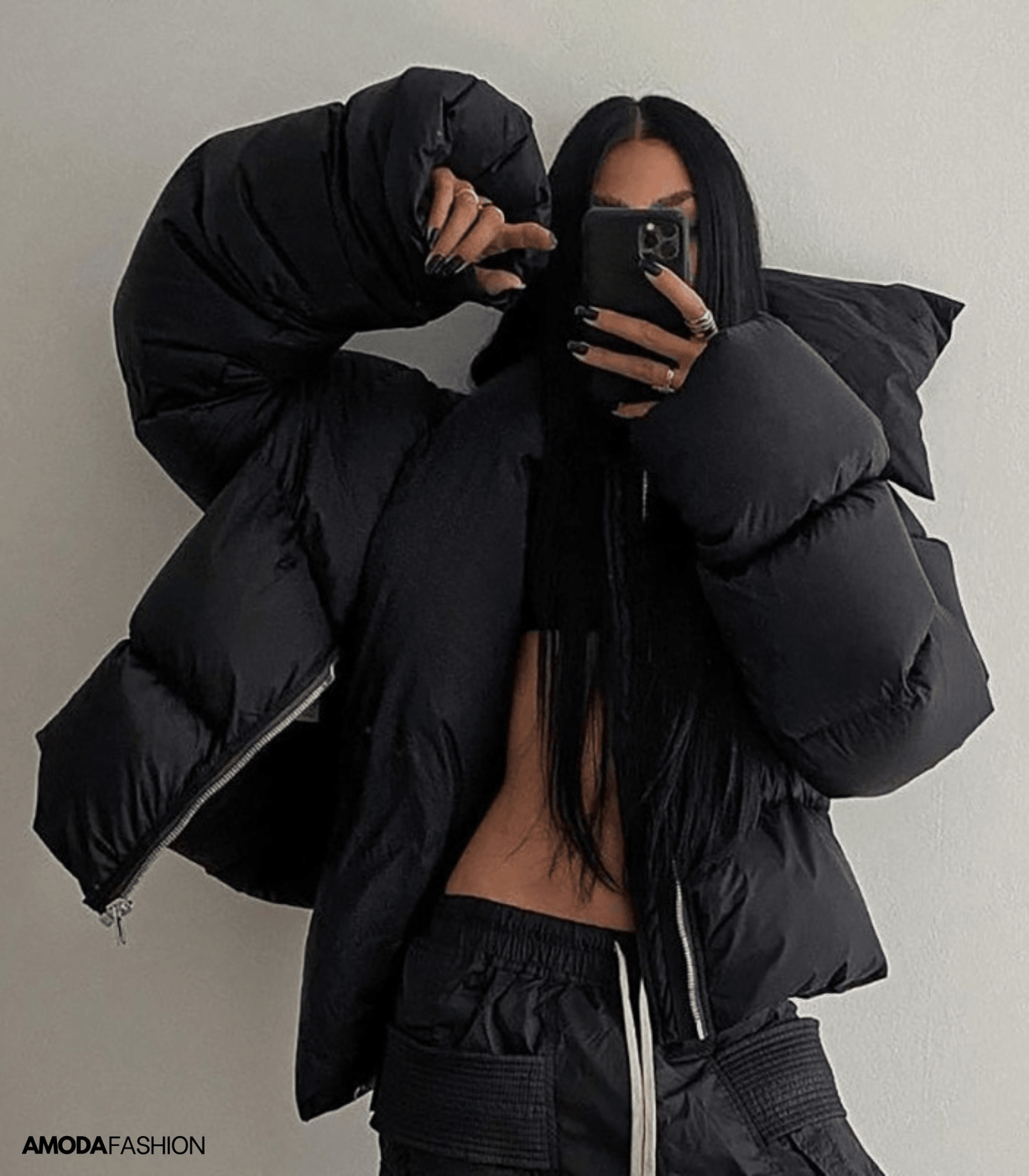 Kovlin | Oversized-Pufferjacke mit Rollkragen