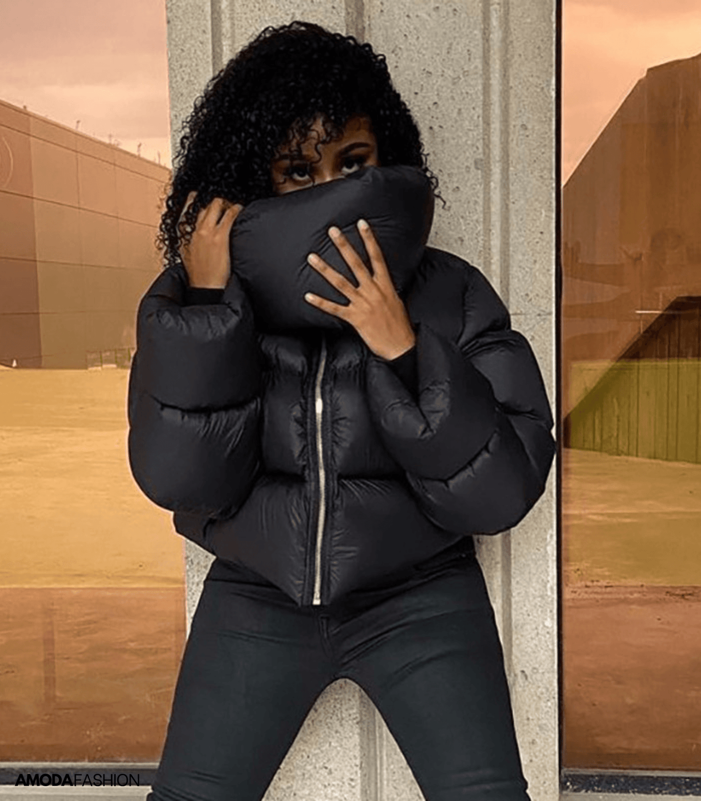 Kovlin | Oversized-Pufferjacke mit Rollkragen