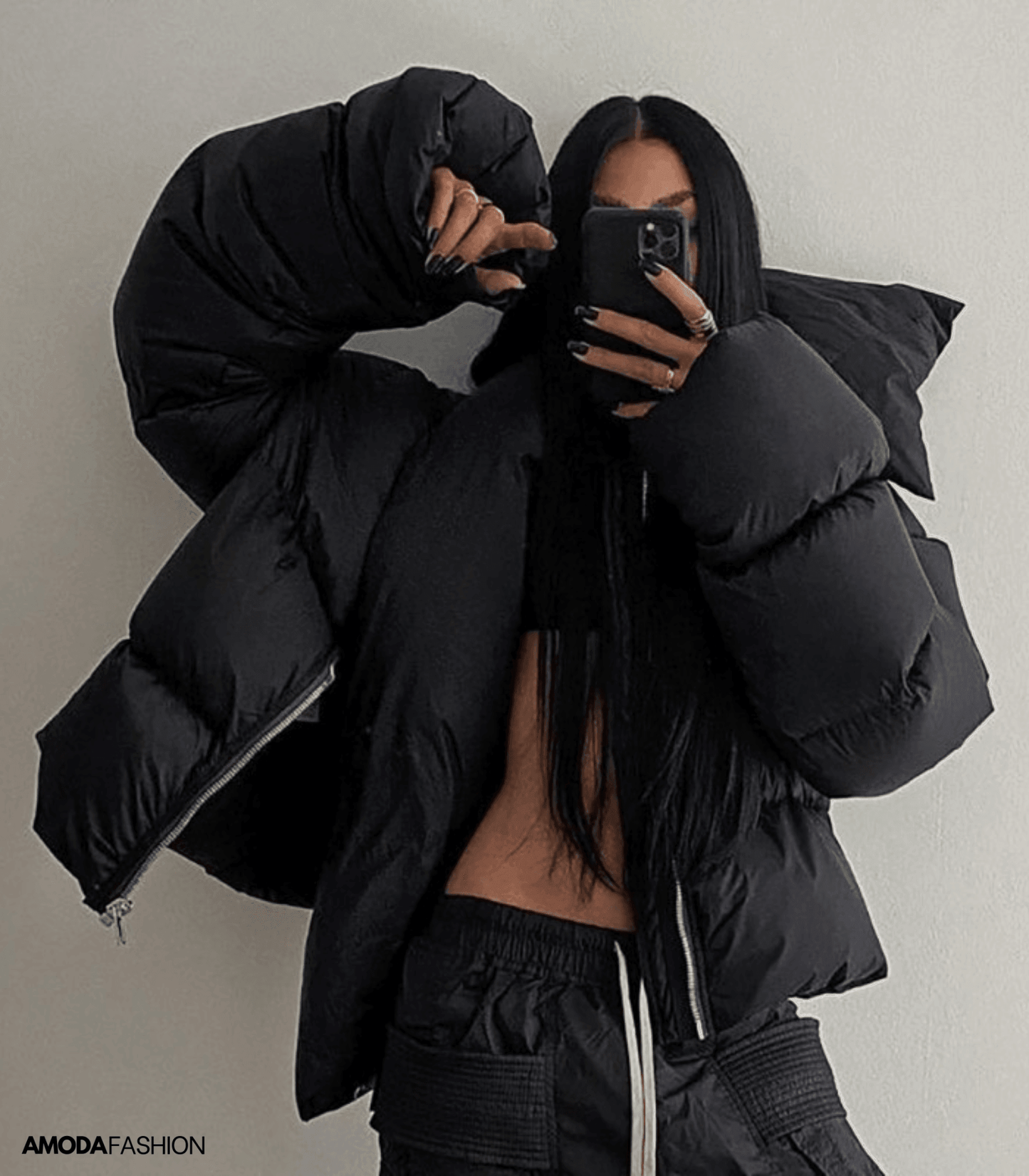 Kovlin | Oversized-Pufferjacke mit Rollkragen