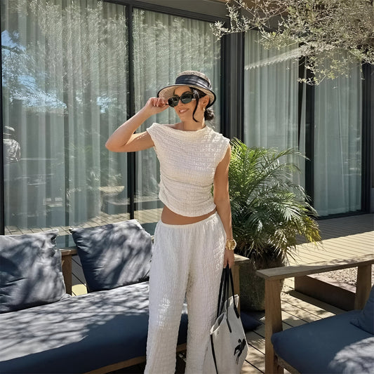 Valentina | Elegante traje off shoulder