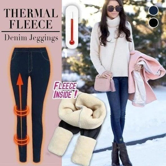 Sarah™ - Dehnbare Fleece-Jeans